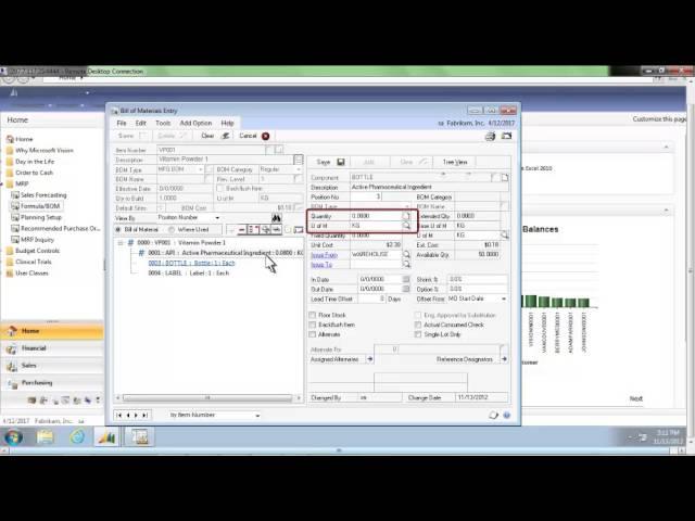 Microsoft Dynamics Life Sciences Solution - Forecasting & Material Planning