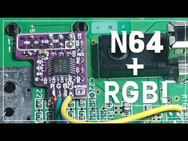 $12 Upgrade?! Hispeedido N64 RGB Tutorial!  AliExpress/Amazon TzorriMahm Nintendo 64 Mod