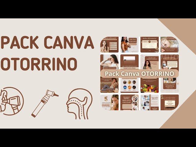 PACK CANVA OTORRINO- CANVA OTORRINO -POSTS INSTAGRAM OTORRINO