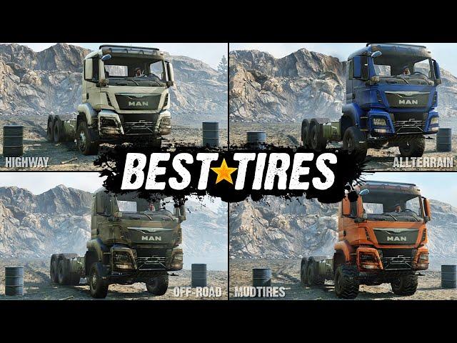 Highway VS Allterrain VS Off-Road VS Mudtires | SnowRunner Which Tires are the Best?