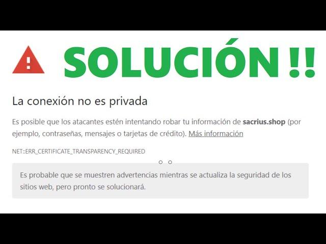 SOLUCION ERROR: La conexión no es privada | Instalar Certificado SSL en una Pagina Web | Crear SSL