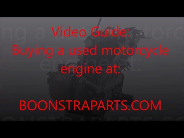 Used Motorcycle Engines, how do we prepare your order - Boonstra Parts