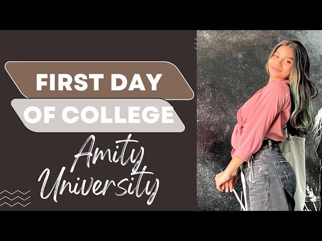 First day of college| Amity University Mumbai| Shamal Kadam