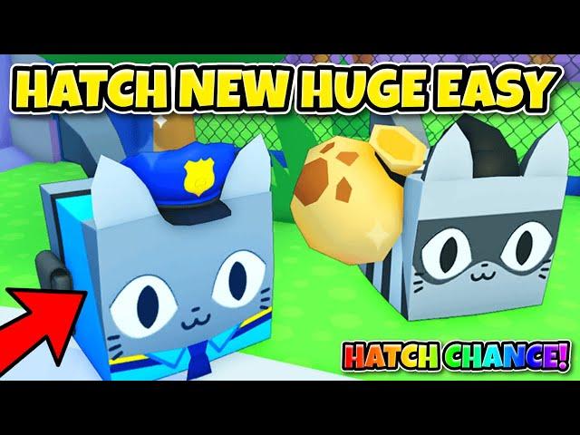 Hatch *New* HUGE POLICE CAT Fast By Doing This in Pet Simulator 99!