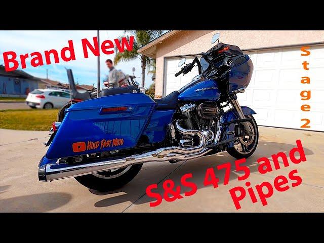 S&S 475 cam, Bassani road rage 2 into 1 pipes on my 2017 Road glide with tune first impressions