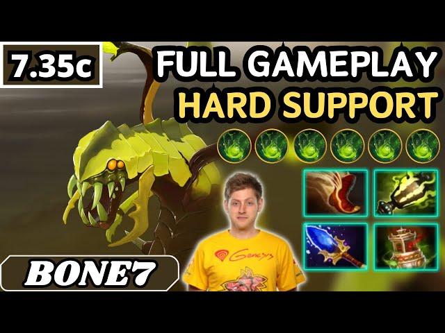 7.35c - Bone7 VENOMANCER Hard Support Gameplay - Dota 2 Full Match Gameplay