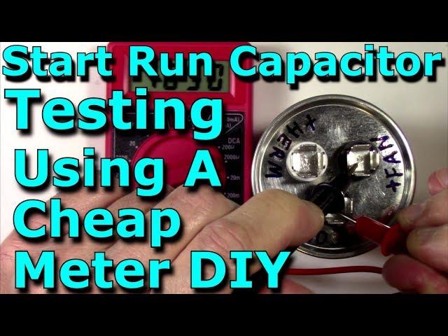 Start Run Capacitor Testing Using A Cheap Meter DIY (HVAC/Stereo/Microwave/Electronics) Service