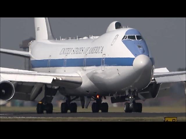 RAF Mildenhall 24/08/2019. E-4B EDGE99 Landing.