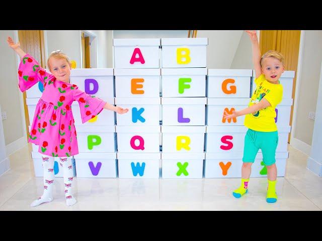 Learn The Alphabet | English Alphabet ABC for Kids with Gaby and Alex