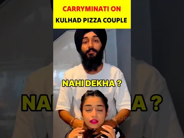 CarryMinati On Kulhad Pizza Couple Video  #carryminati #shorts