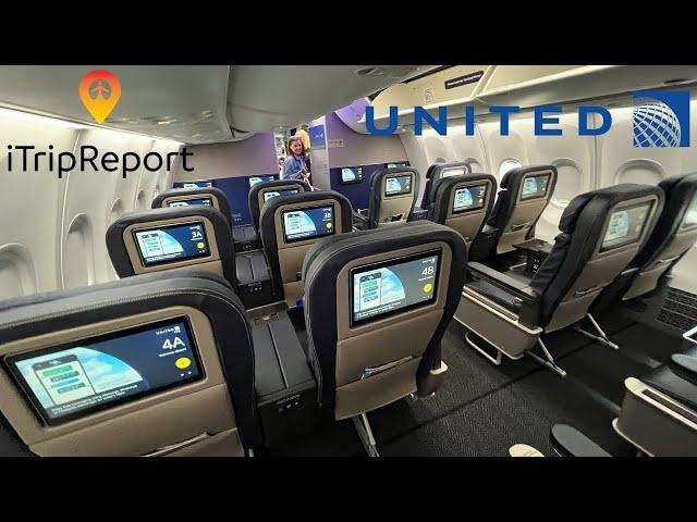 NEW INTERIOR United 737 MAX 9 First Class Trip Report