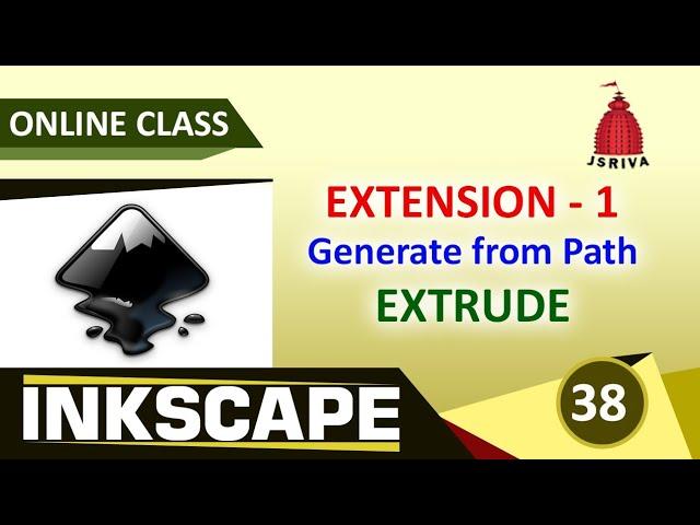 Inkscape - 38 - Extension - 1 - Generate from Path - Extrude