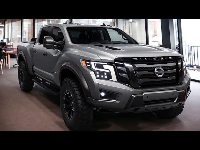 New Nissan Titan Warrior 2024 V8 Full-Size Pickup Trucks Interior And Exterior in Detail