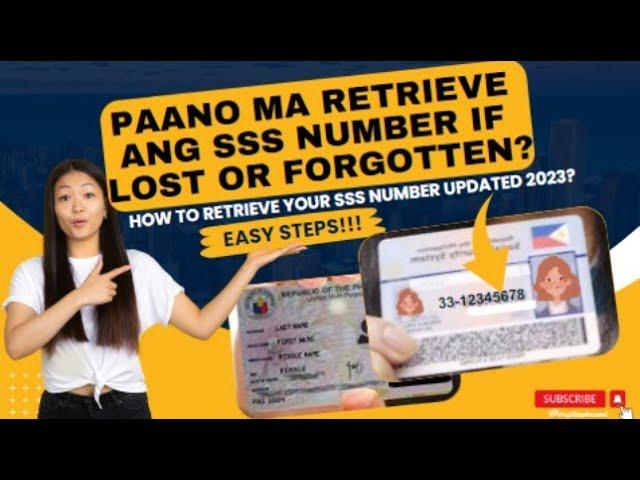 PAANO MA RETRIEVE ANG SSS NUMBER IF LOST OR FORGOTTEN? || The Easy Ways to Recover SSS Number 2023