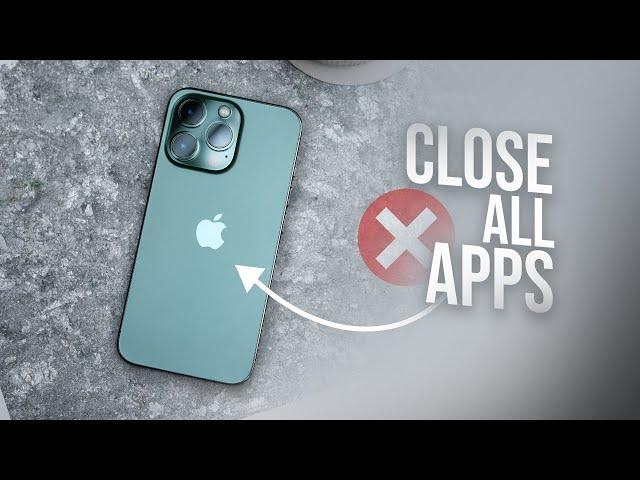 How to Close All Open Apps on iPhone (tutorial)