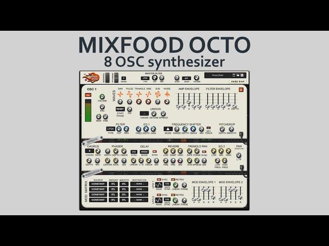 Mixfood Octo  - 8 Oscillator Synthesizer Promo