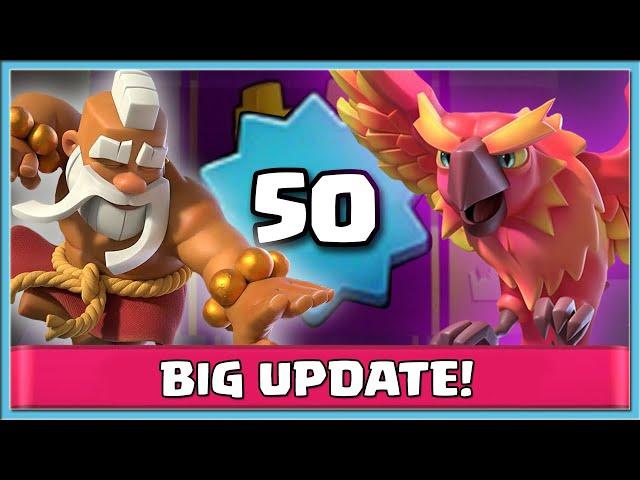  BIG UPDATE IN CLASH ROYALE! NEW CARD MONK AND PHOENIX