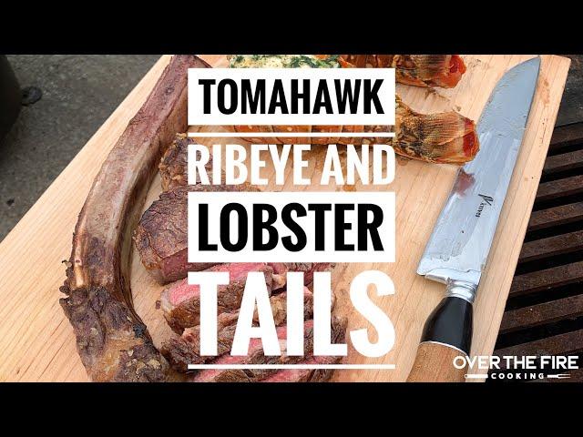 Ultimate Surf & Turf Recipe - Tomahawk Ribeye w/Butter Basted Lobster Tails