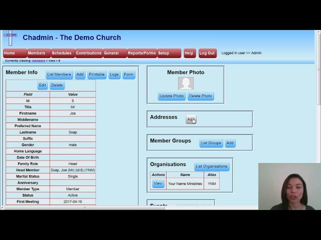 Chadmin - Adding Member Addresses