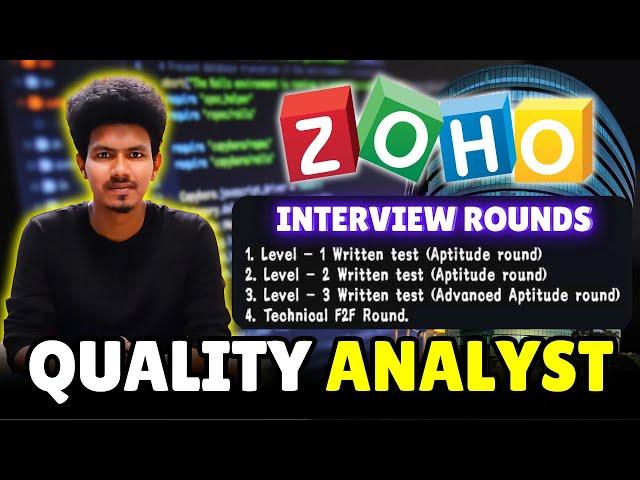 Zoho quality analyst aptitude | advance aptitude | technical Interview | Zoho Interview questions