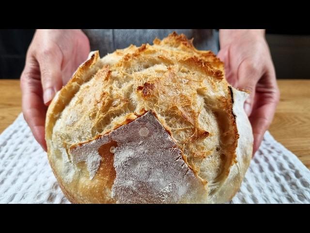 I don't buy bread anymore! The new perfect 4-ingredient bread recipe