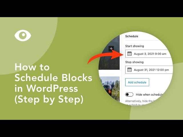 How to Schedule Blocks in WordPress using Block Visibility