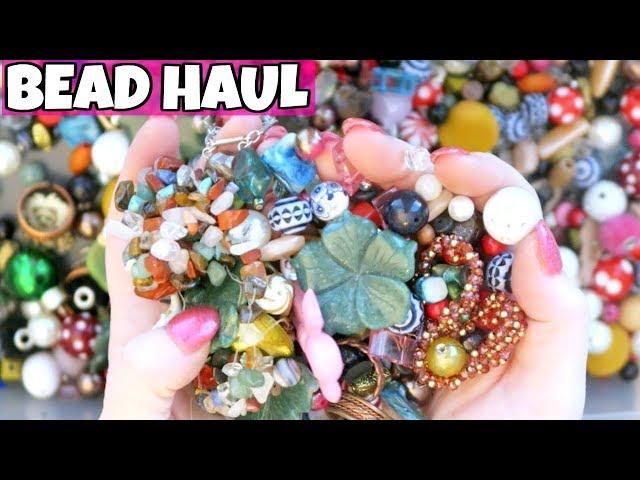 Bead Lot Unboxing - Camera Down Beads Haul - Bead Sounds, Clicking, Crinkling