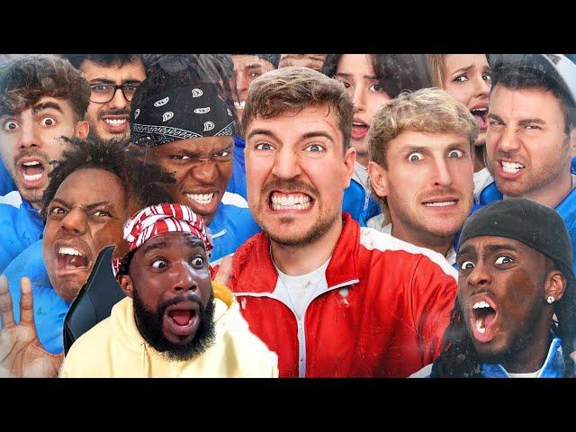 Mr.Beast GREAT VIDEO! 50 YouTubers Fight For $1,000,000 Reaction!