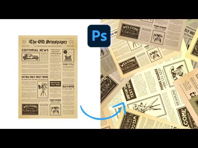 Newspaper Pattern - Short photoshop Tutorial