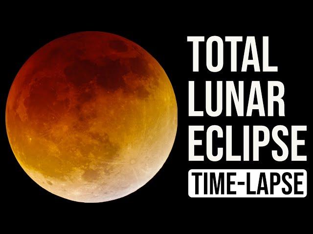 Total Lunar Eclipse Time-lapse | May 15–16, 2022 | Kopernik Observatory | New York