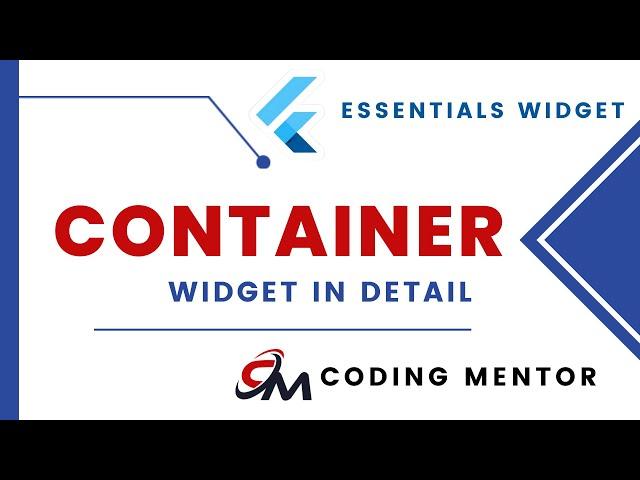 Flutter Essential widgets || Container