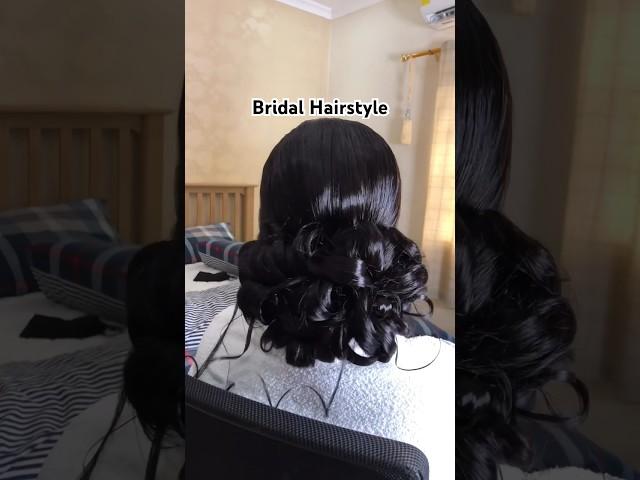 Easy To do! Try it on your Brides. #wigs #hairstyle #frontalinstall #bouncycurls #hair #curlyhair