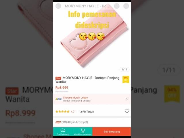 shopee haul dompet wanita panjang MORYMONY HAYLE - Dompet Panjang Wanita #shorts