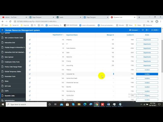 How to Create Dynamic Link in Oracle Apex || xfactor