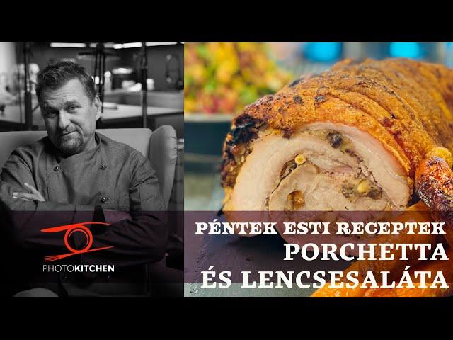 Porchetta és lencsesaláta