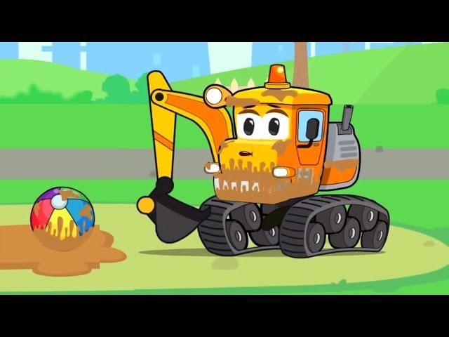 Bagger Kinderfilm - Baue einen Spielplatz | Vroom Vroom - Cartoon für Kinder