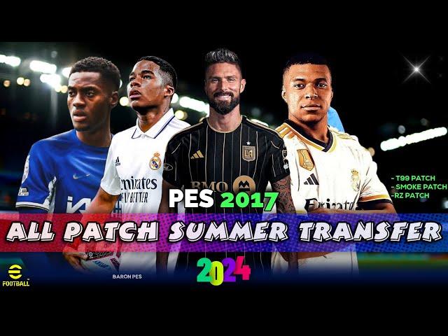 PES 2017 OPTION FILE ALL PATCHES 2024-25
