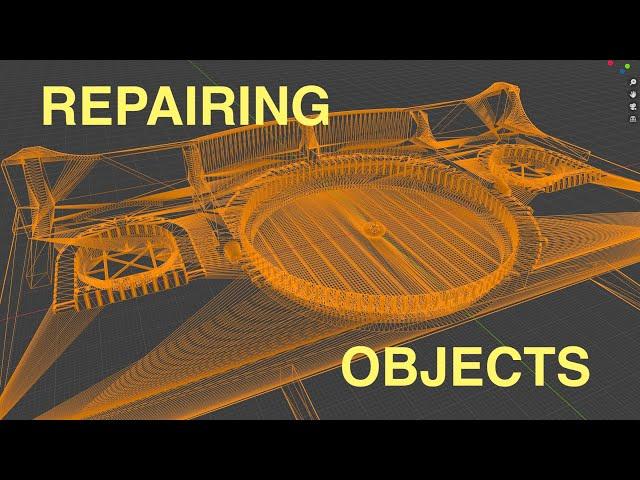 Healing Non-Manifold Objects with Blender