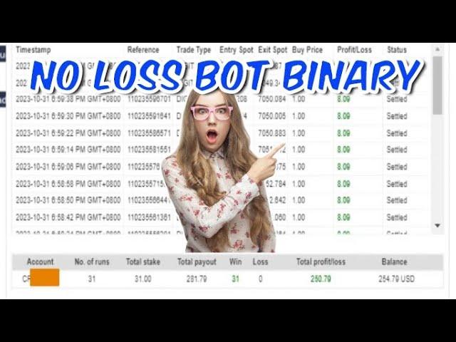 Binary bot trading | Deriv Bot trading  Digitmatch No loss bot live trading  2023.11.01 #botbinary