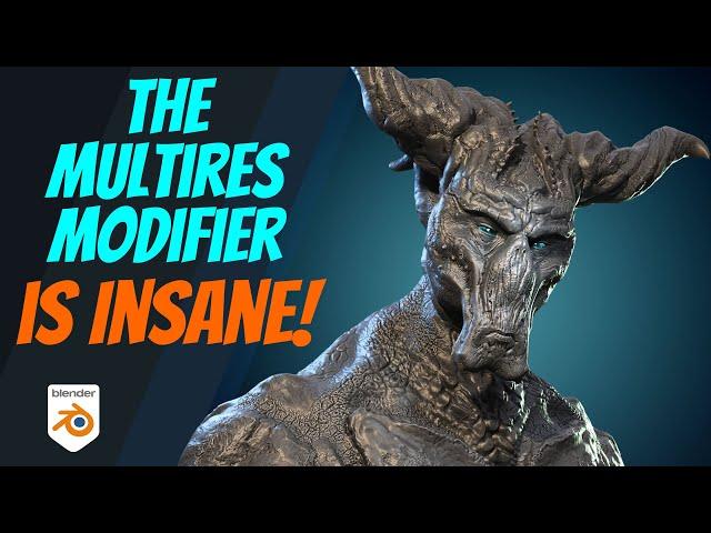 The Multiresolution Modifier is Insane!!! - Blender 3