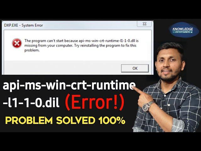 api-ms-win-crt-runtime-l1-1-0.dll is missing windows 7,8,9,10 | Dll is missing | Audacity Dll File!