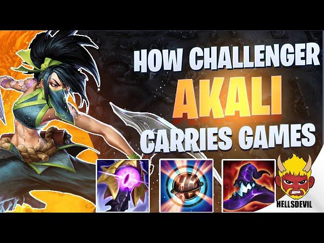 WILD RIFT | How Challenger Players Carry With Akali | Challenger Akali Gameplay | Guide & Build