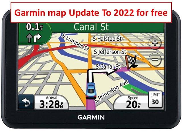 Update Garmin GPS maps last update