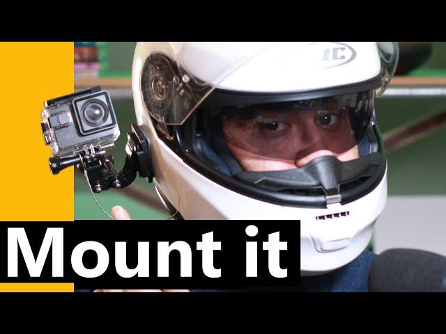 Can you mount an action camera to your helmet