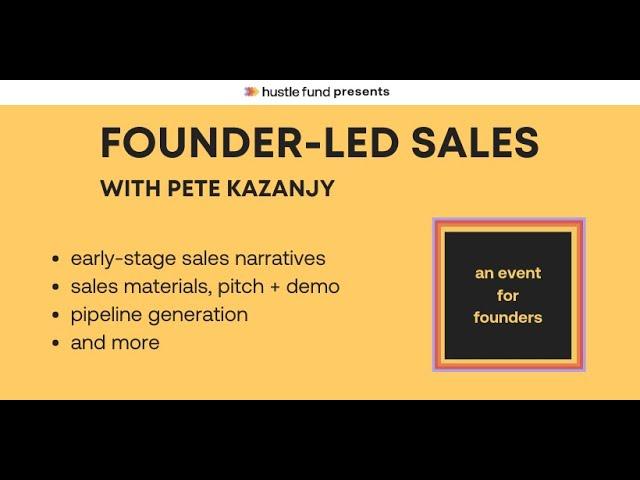 Founder-led sales