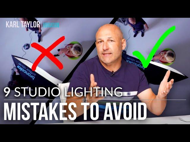 9 BIG Studio FLASH Lighting MISTAKES to AVOID!