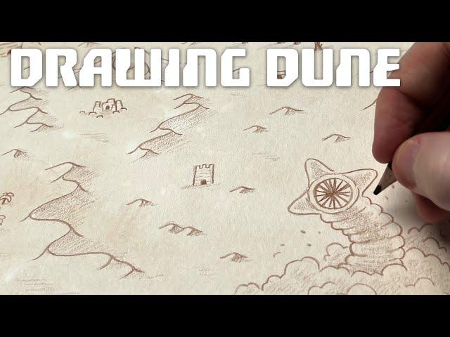 Drawing a Sci-Fi / Fantasy Desert Map