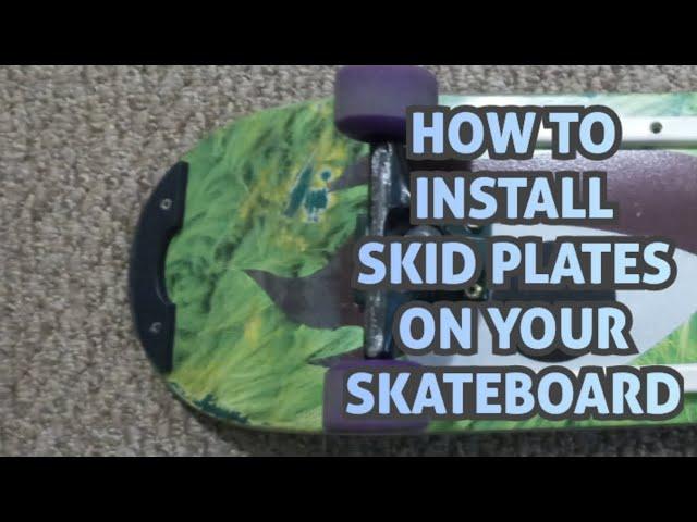 How To Install Skid Plates On Your Skateboard #howtovideo #instructionalvideo #skate