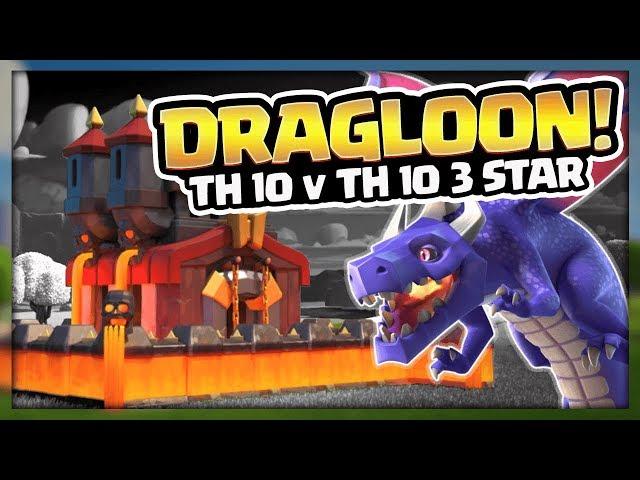 TH 10 v TH 10 Dragon 3 Star Attack Strategy | Strategy with the Pros | Clash of Clans