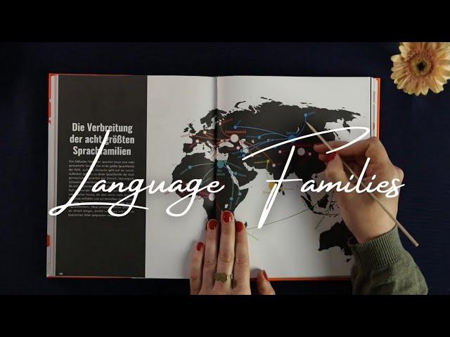 ASMR The 8 Biggest Language Families in the World (soft spoken, map tracing, educational ASMR)